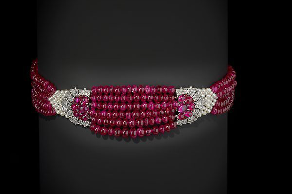 The Patiala choker auctioned by Christie's